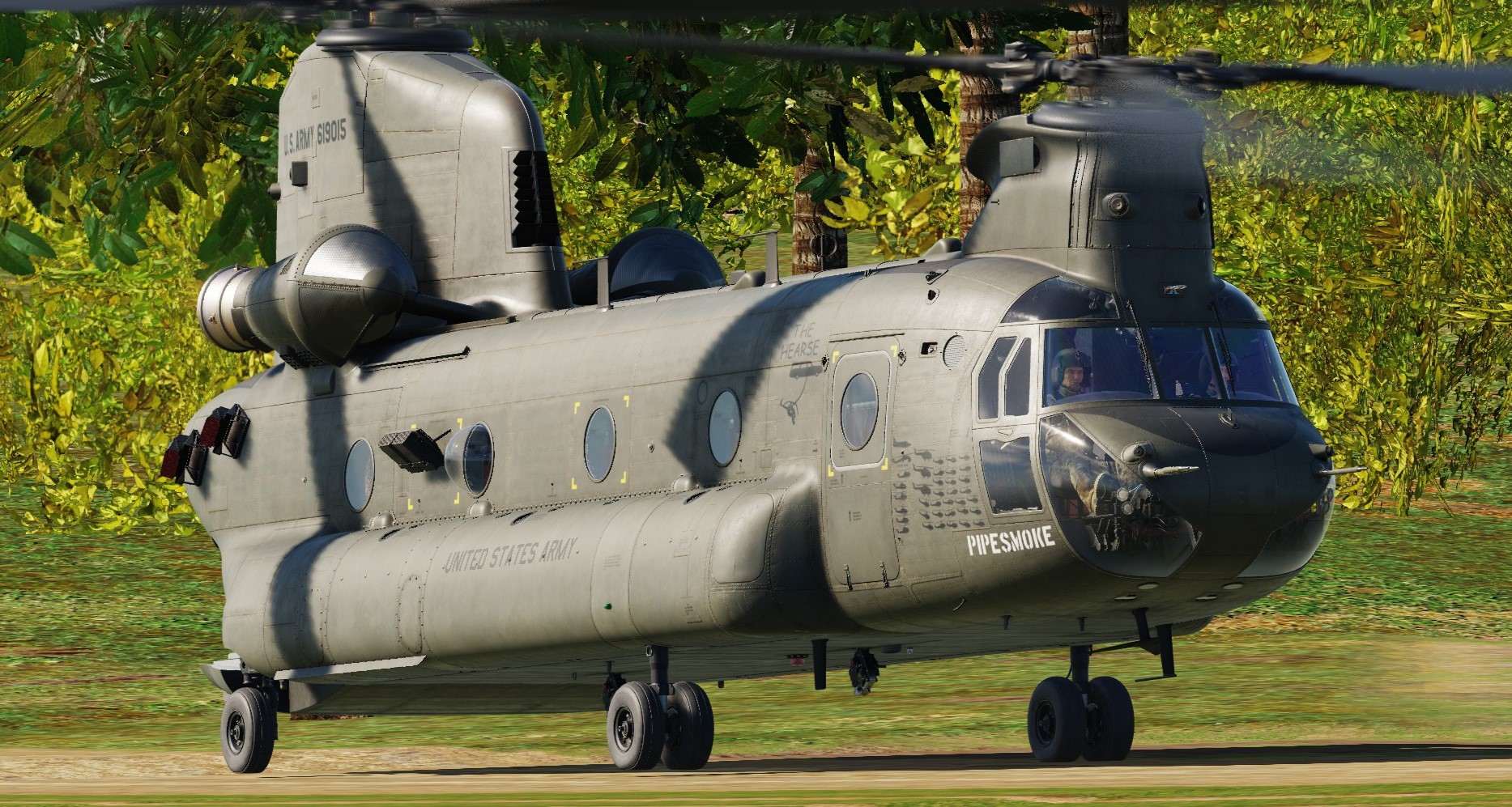 CH-47B (F) Pipe Smoke "THE HEARSE" US Army - Vietnam War