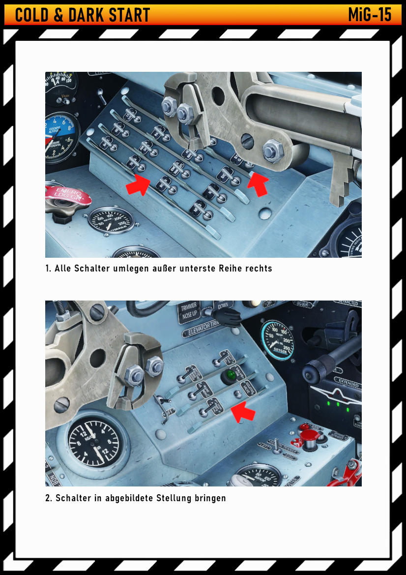 MiG 15 Cold & Dark Start Deutsch