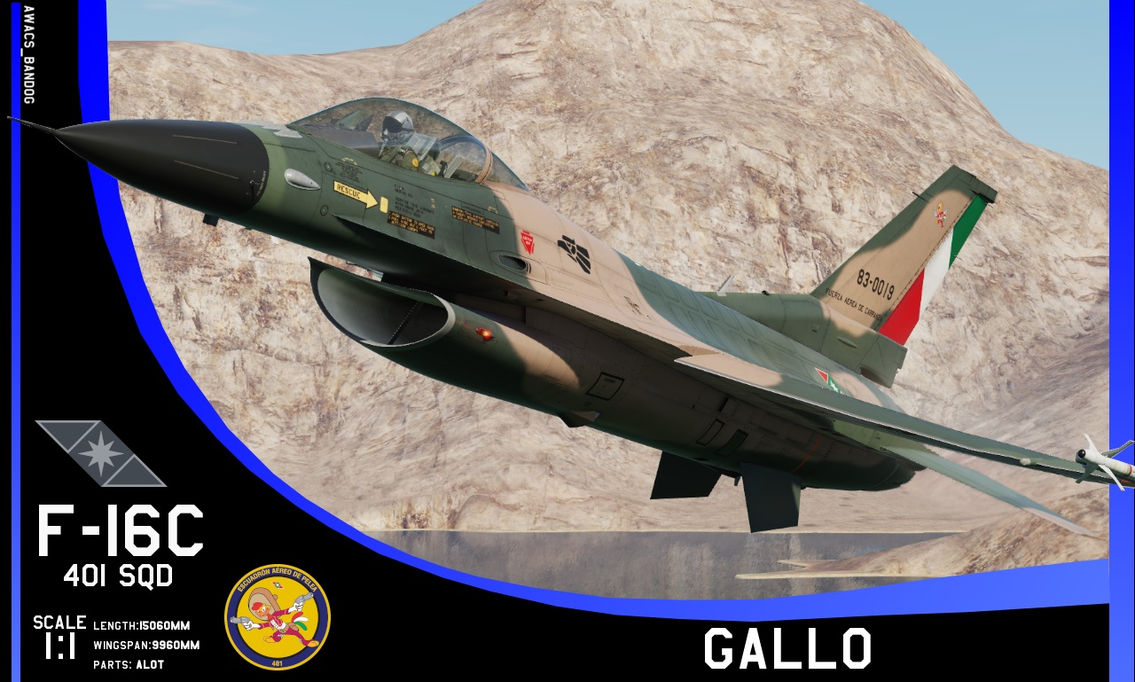 Ace Combat -  Carranza Air Force 401st Fighter Squadron ‘Gallo’