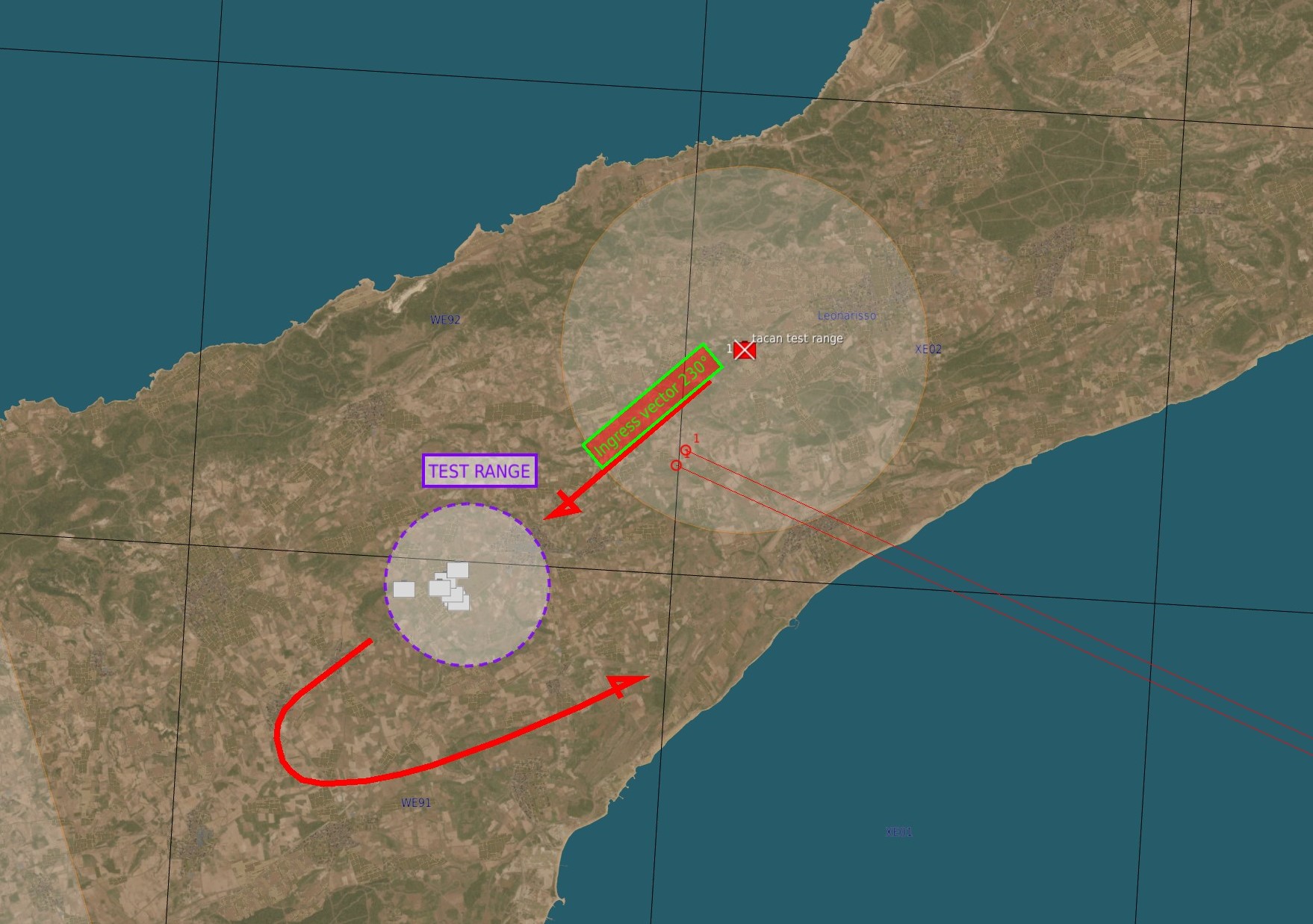 Mirage F1-CE/EE SEAD training (with and without Barax pod) and training range (solo or multi really quick action for training)
