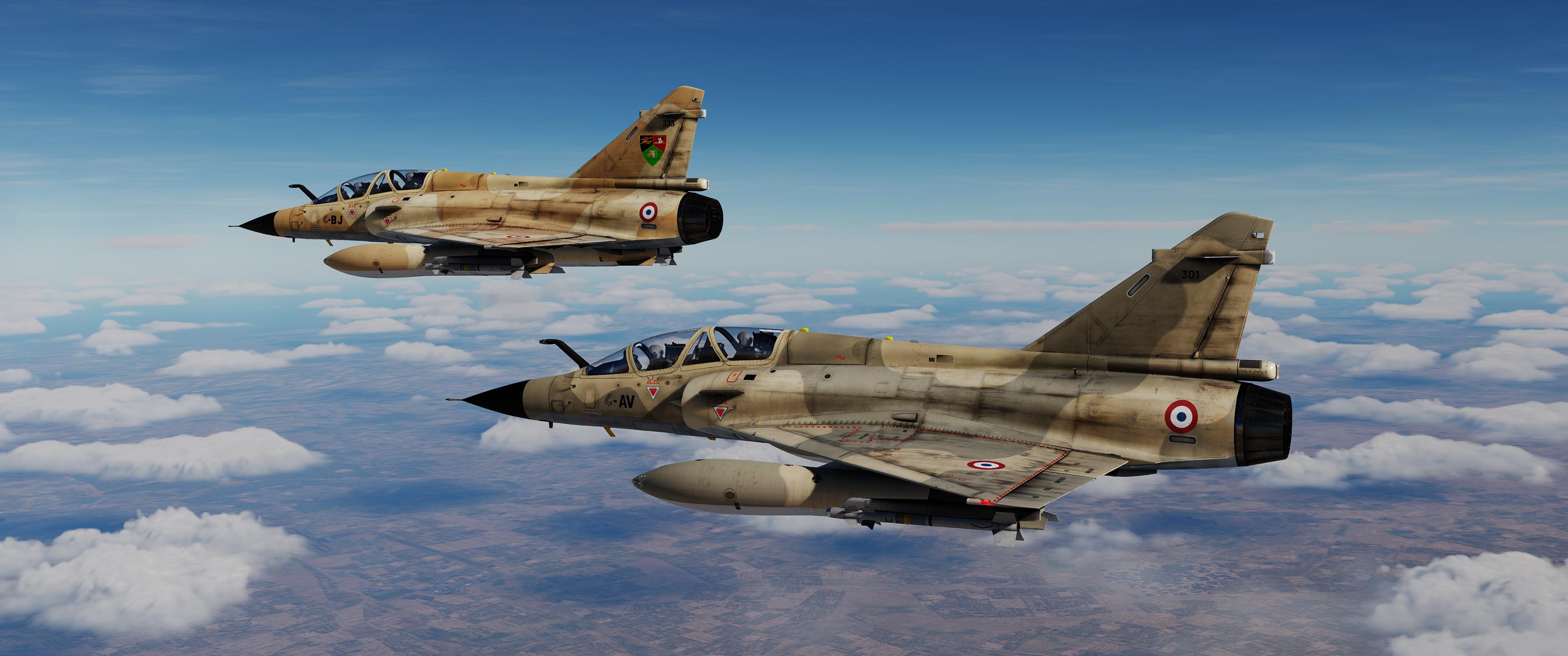  Mirage 2000-N EC 2/4 Lafayette & fictionnal Red Flag part 1/3 (Split Air Mod) 01.12.2023 UPDATE