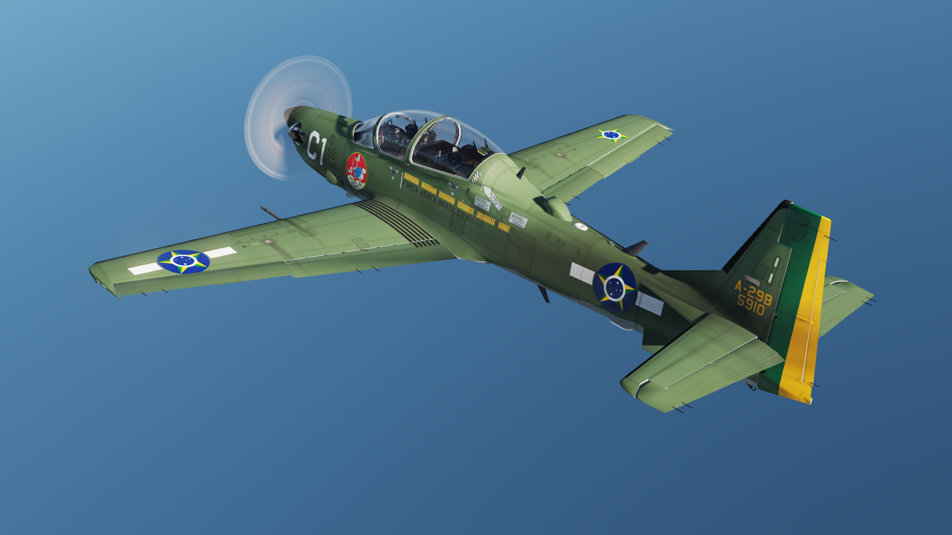 A-29 FAB 5910 - Pintura comemorativa Dia do Aviador