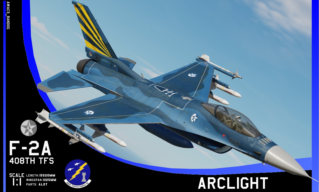 Ace Combat - 408th Tactical Fighter Squadron "Arclight" Califia Air National Guard F-2A