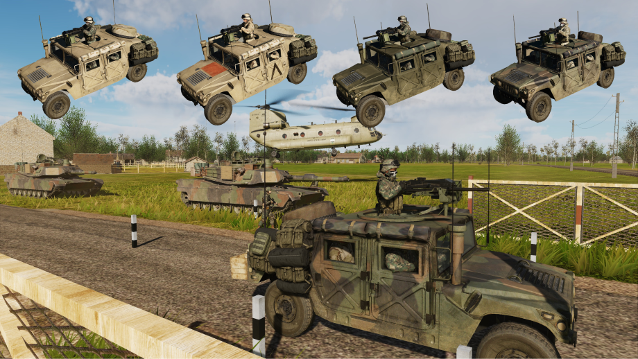 USA and Ukrainian HMMWV MK19 livery pack for Eighballs HMMWV MOD