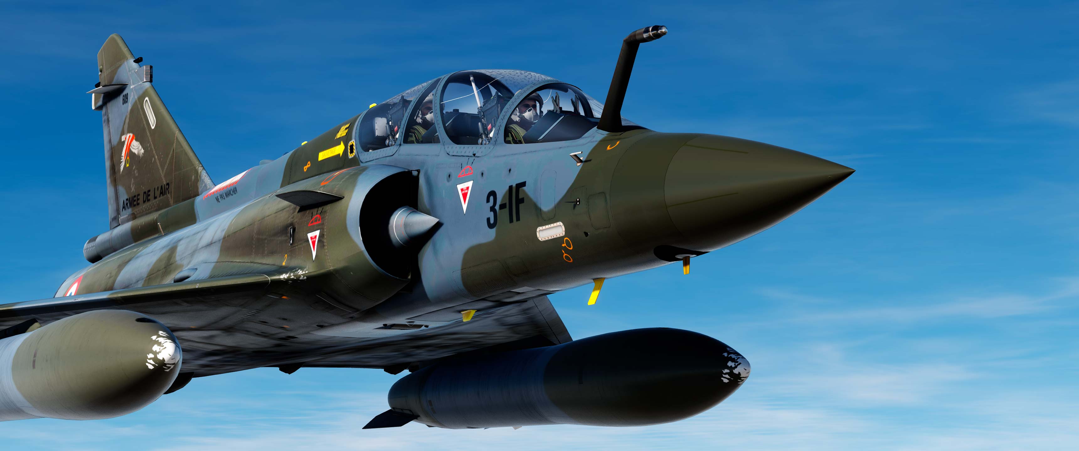 Mirage 2000-D Escadron de Chasse 1/3 Navarre SPA 153 Pack (Split Air Mod) 23/04/2024 UPDATE