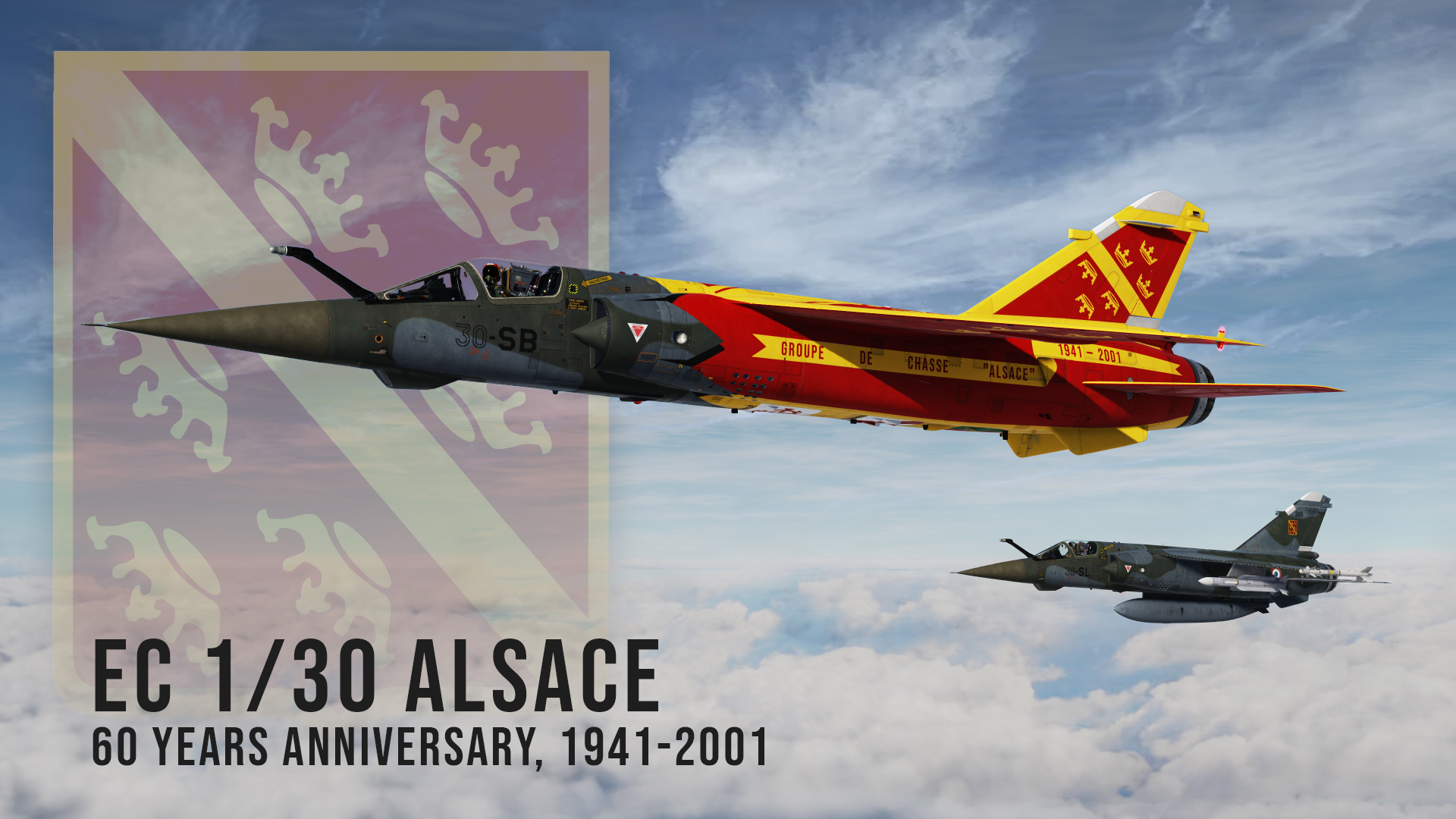 Mirage F1CT, EC 1/30 Alsace, 60 years anniversay (2001) pack, V1.0