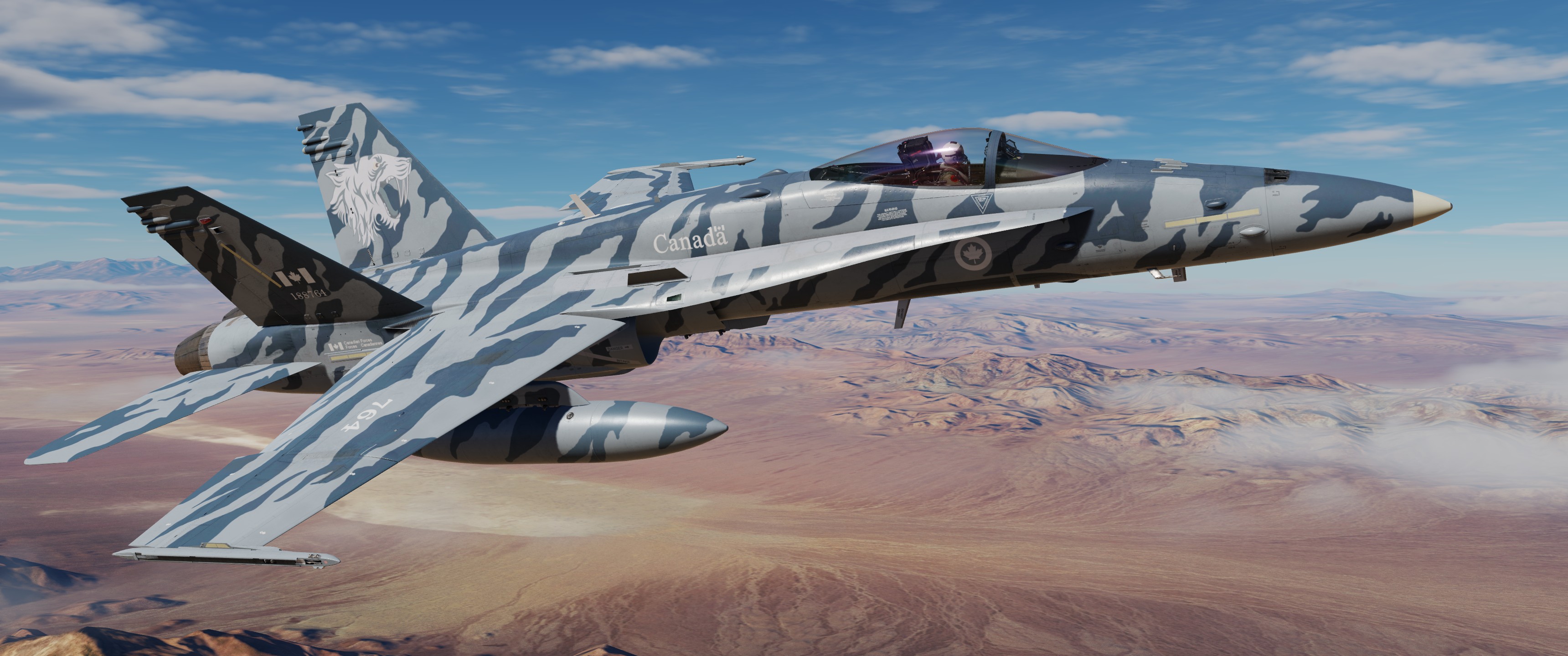 RCAF CF-18A 439 Sqn #188764 Tiger Camo 1992 by Wine