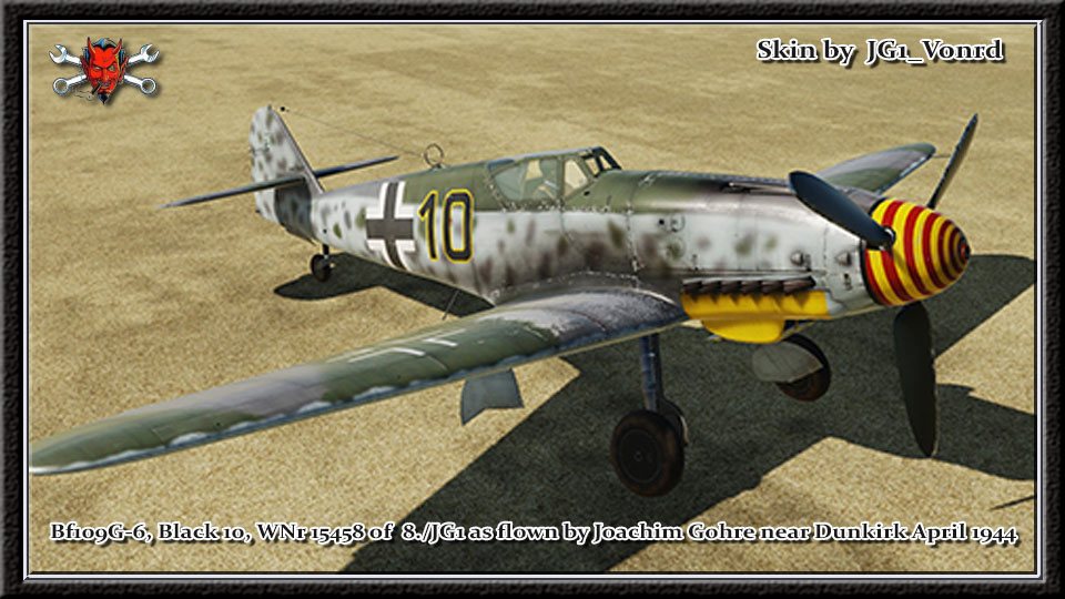 Bf 109G6R6 Black 10 of Joachim Gohre