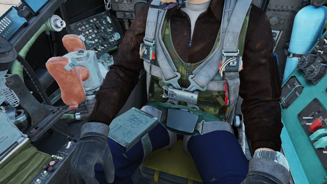 Mi-24P Cockpit pilot body textures