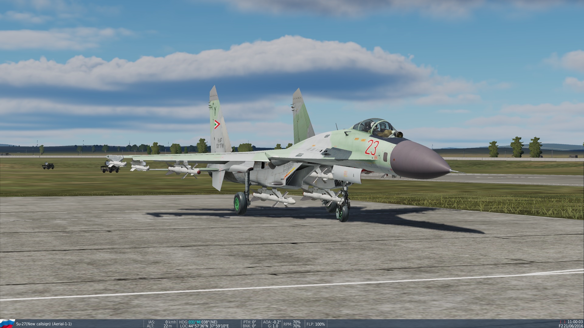 Su-27 fictional HuAF 59 TFW with the MiG-29 factory delivery skin