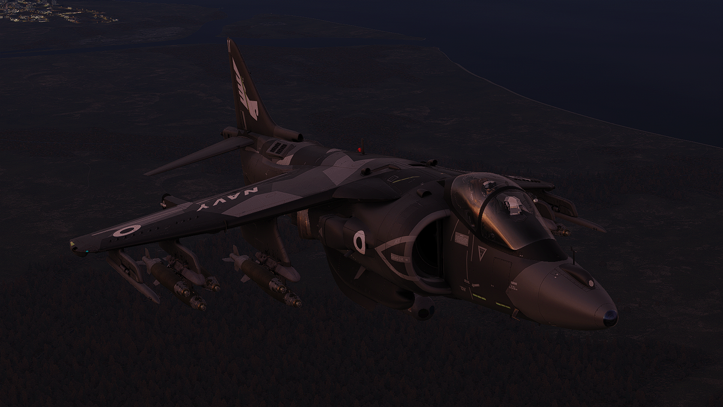 Royal Navy Stealth Splinter Camo | AV8B Harrier Night Attack | by RatRanger