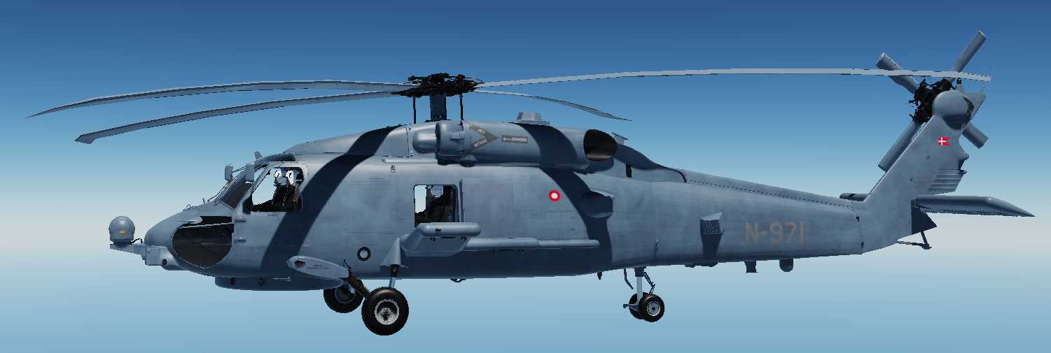 MH-60R Seahawk - Royal Danish Airforce (RDAF) ESK723 - 9 skins for the Tanuki44 submod