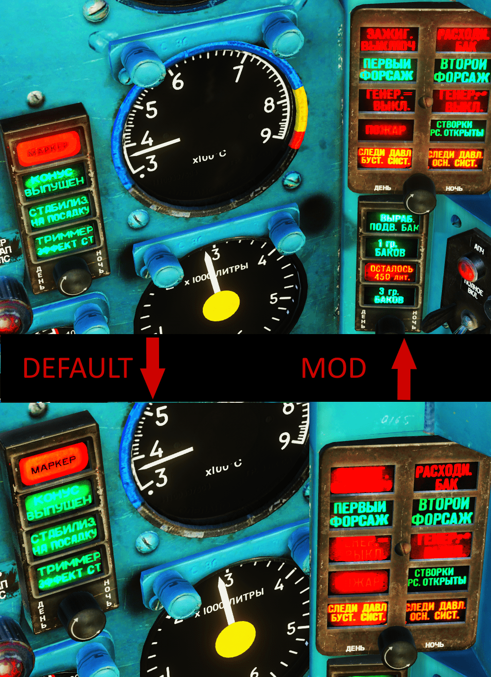Slightly clearer warning lights for MiG-21bis.