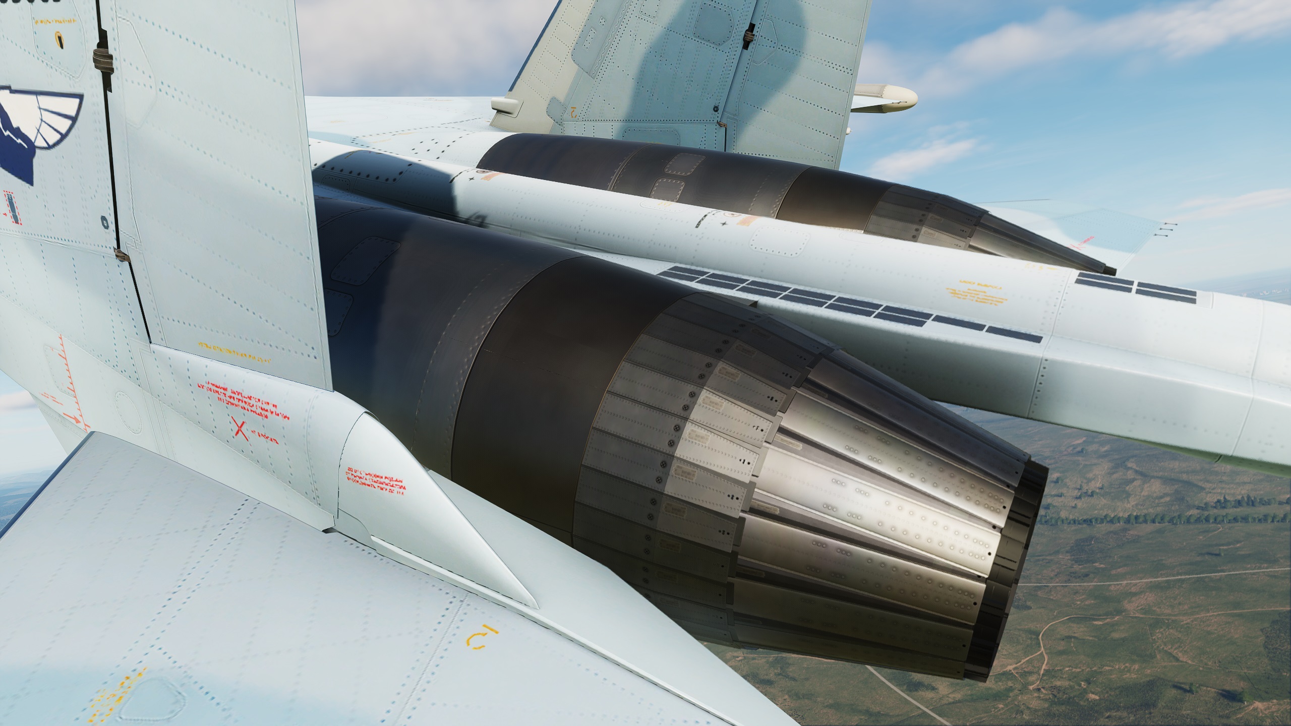 Новые текстуры двигателей Су-27