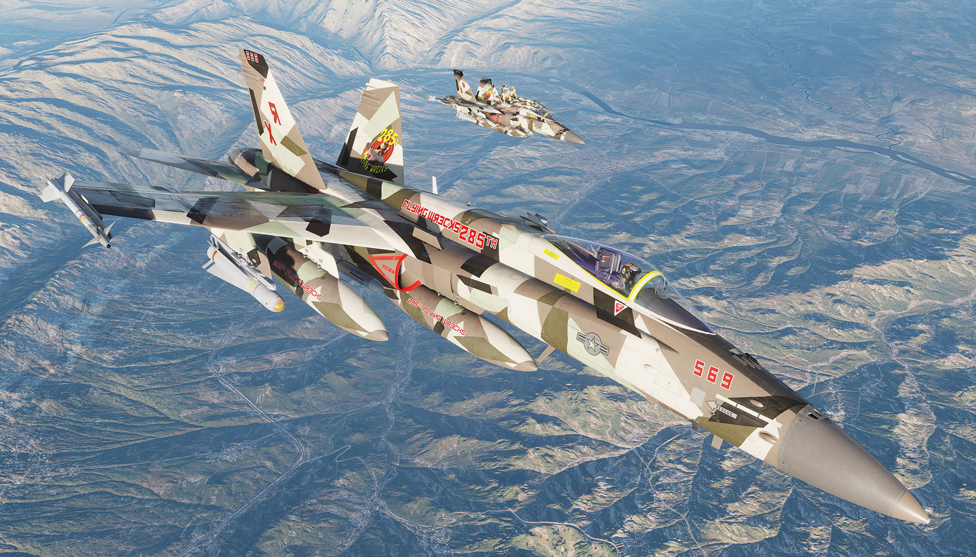 285th Flying Wrecks F/A-18C Sand Splinter