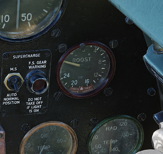Spitfire LF. Mk.IX 24lb boost gauge + altimeter (interim fix for 2.9)