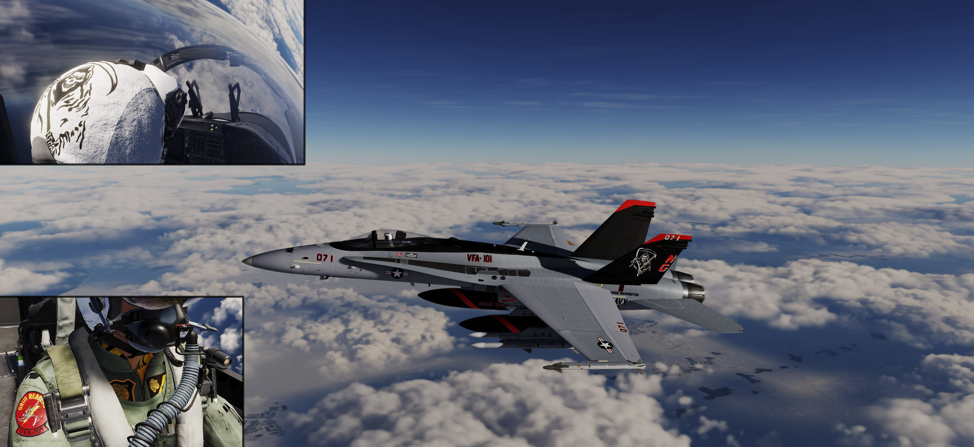 F/A-18C VFA-101 Grim Reapers 4k Re-Mastered (Updated: 12/15/2023)