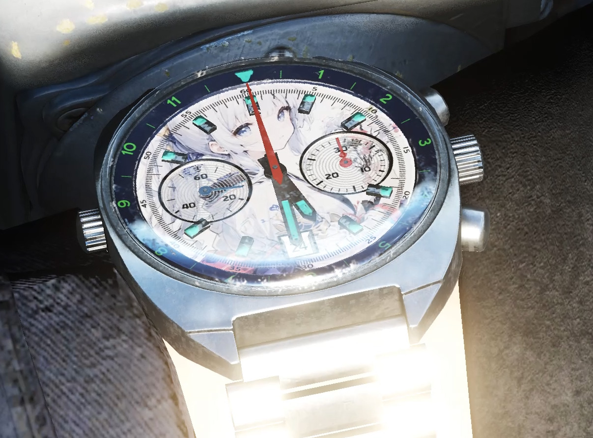 Pilot watch dial replaced by Snow Girl