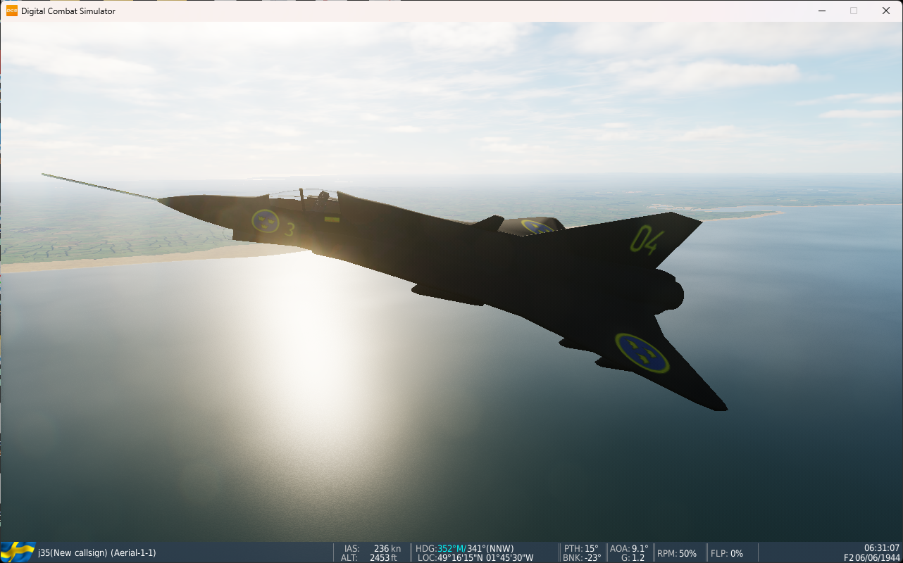 Saab J35 'Draken' - AI asset (non animated)