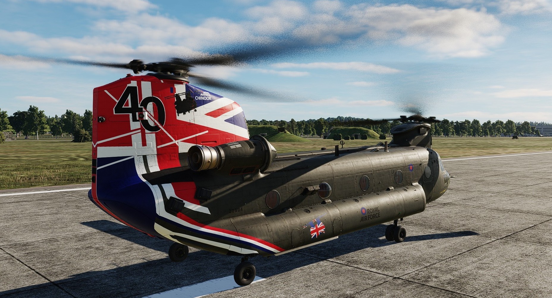 RAF CH47 Chinook 40th Anniversary Livery