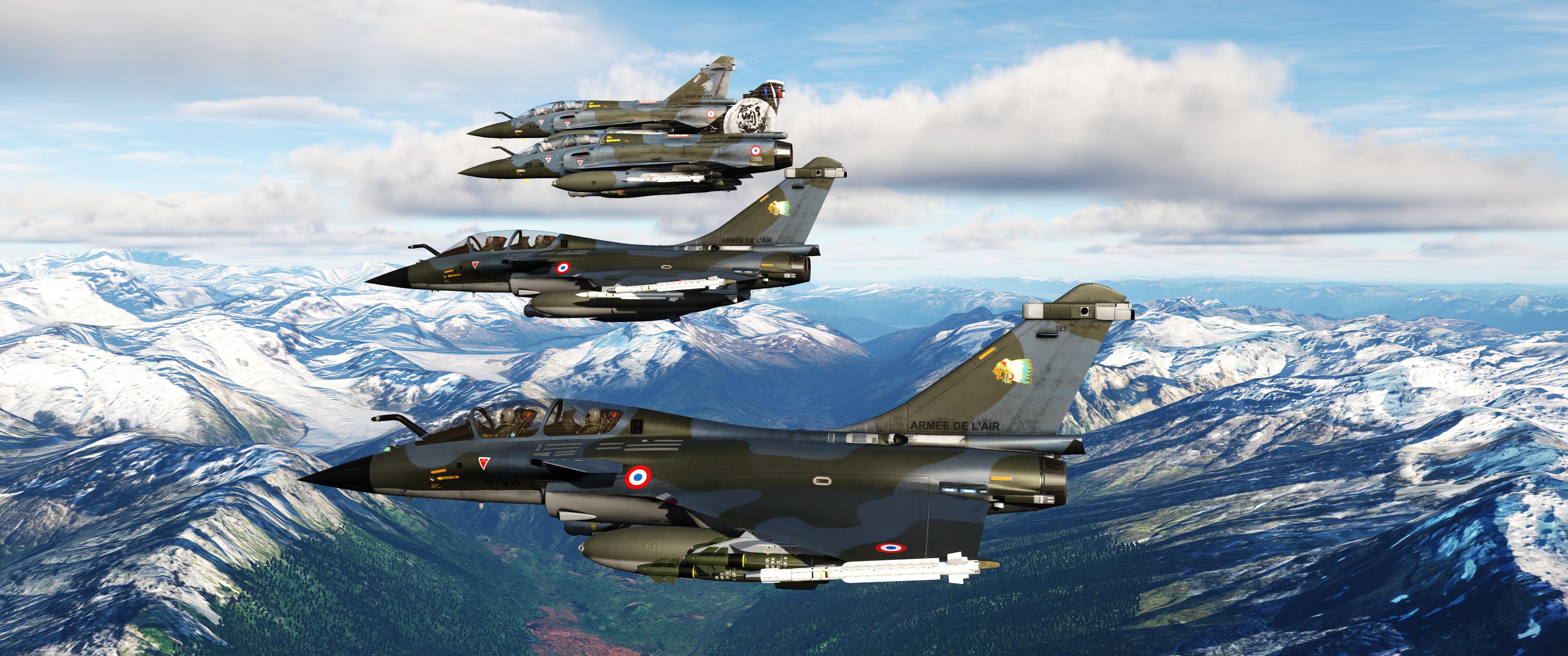 Skin RAF team SPLIT AIR - Rafale Escadron de Chasse 2/4 Lafayette Camo UPDATE