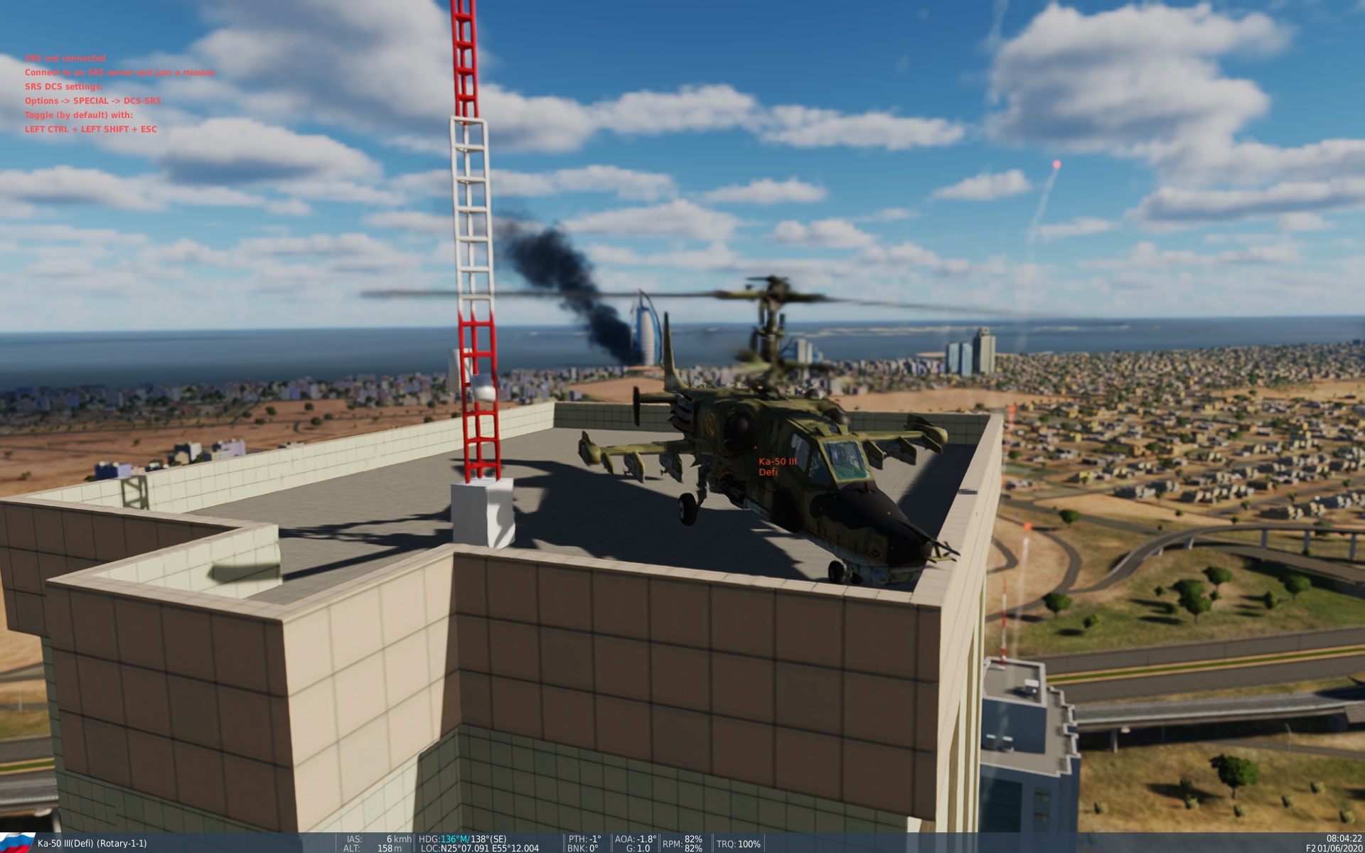 DEFIs Training Mission [03] - Landing on a Skyscraper in the KA50 Black Shark 3