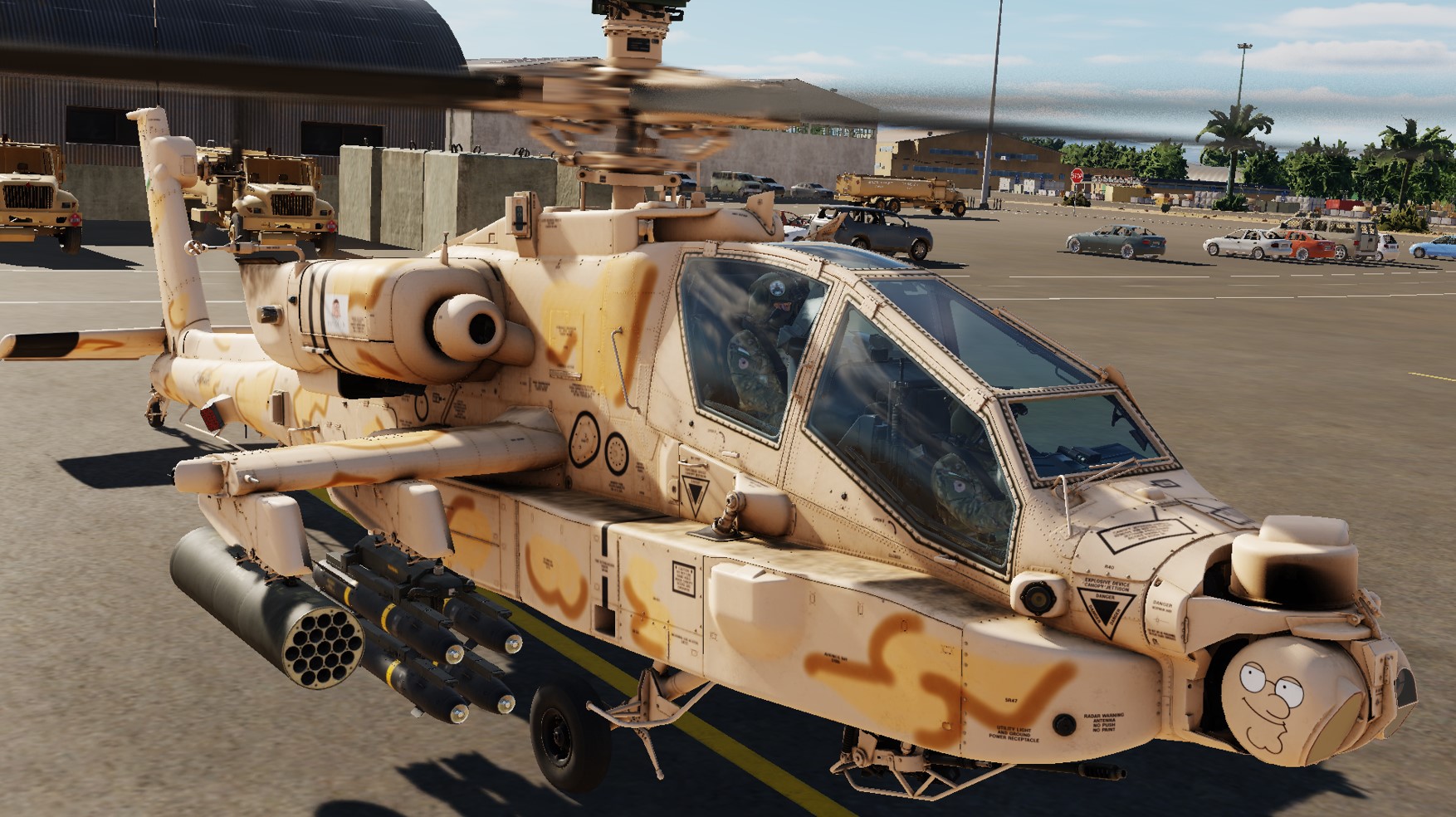 Ah-64 Petoria Basic Desert Chip - 64 Petoria BDC