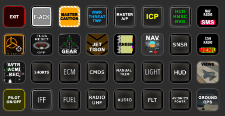 Streamdeck XL button profile for DCS BMS F-16 