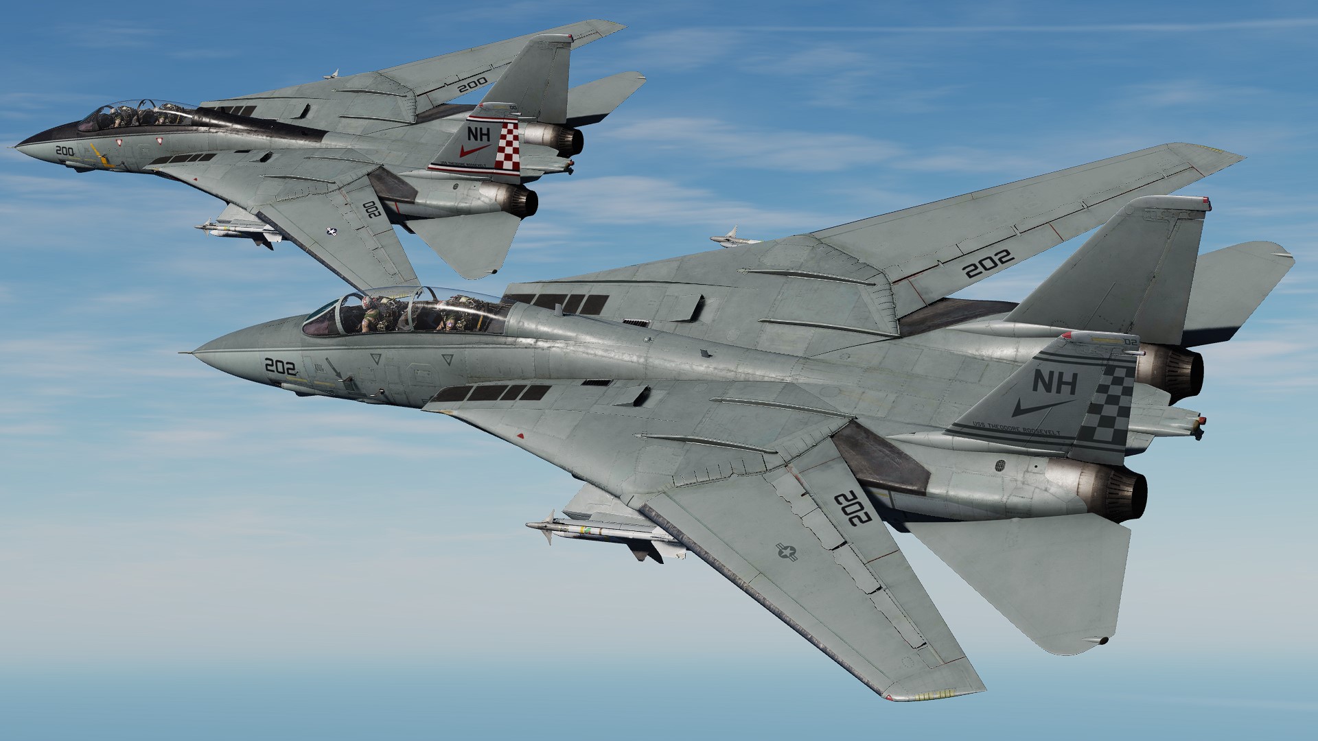 F-14A VF-211 Fighting Checkmates 2020s fictional Skin Pack 1