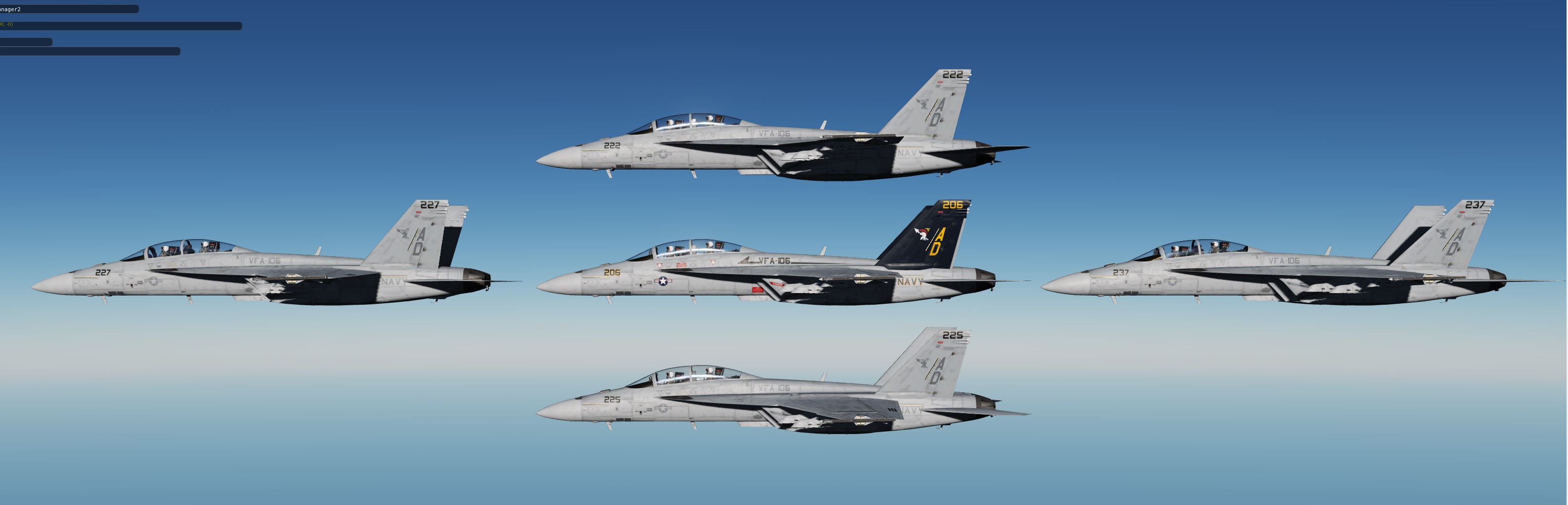 VFA-106 Gladiators skin for Superbug F-18F mod (CJS)