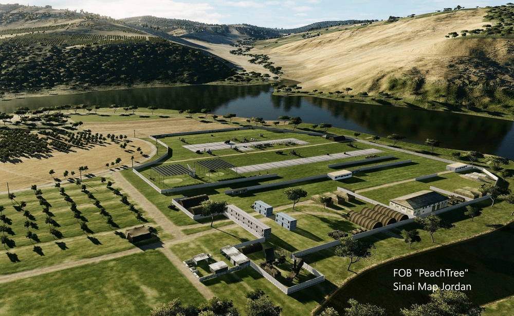 FOB Peachtree  Sinai Map (Jordan)