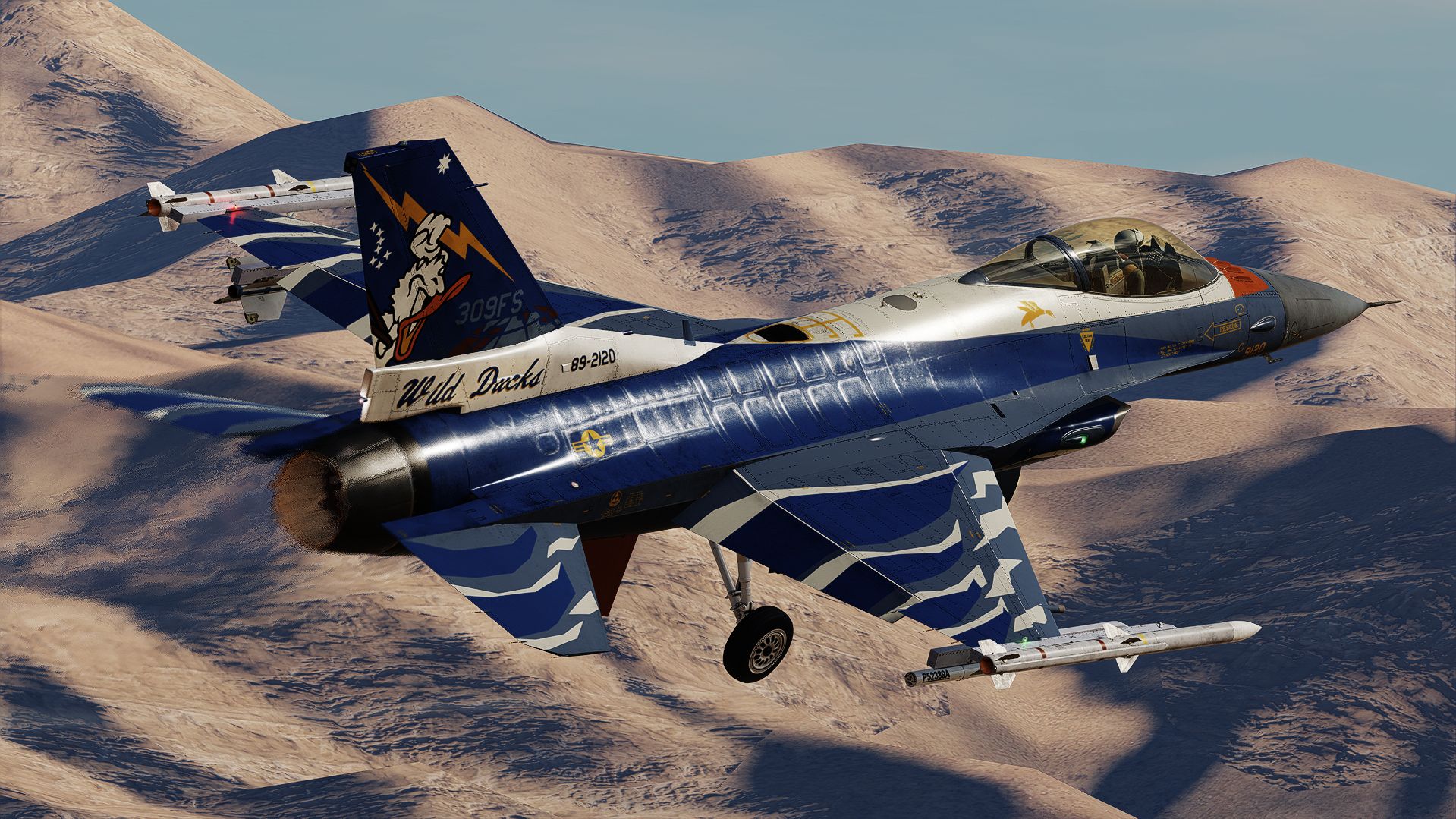 USAF 89-2120 "WILD DUCKS" FLAGSHIP - 309th Fighter squadron  - LUKE AFB