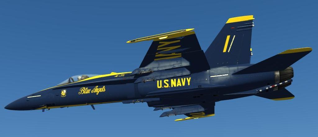 F/A-18C Blue Angels Skin Pack