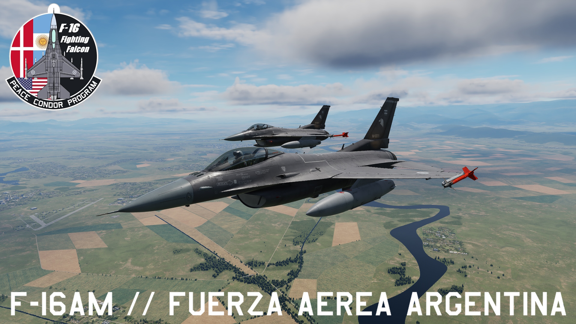 Livery Pack F-16AM Block 20 MLU Fuerza Aérea Argentina - Peace Condor