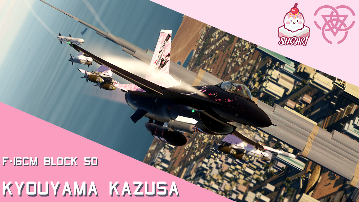 F-16CM bl.50 Kyouyama Kazusa+ (Blue Archive) Livery