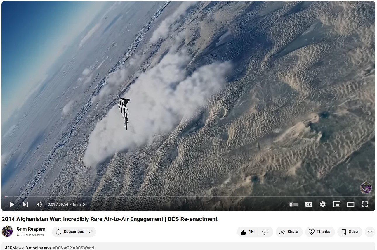 Rare air-to-air engagement with Pakistan over Southwest Afghanistan 2014 - Single or Co-Op (GR Edit)