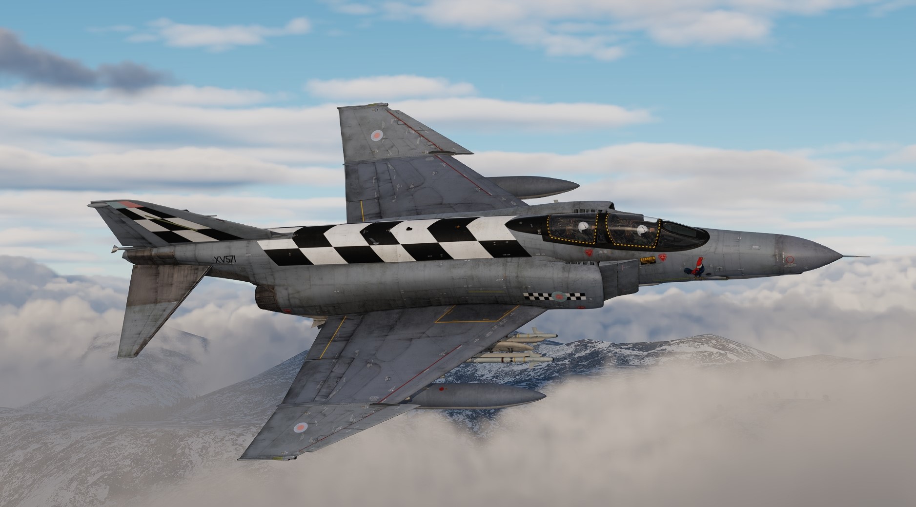 RAF XV571 FG.1 from 43 Squadron 70th Anniversary Scheme 1986 by Fish