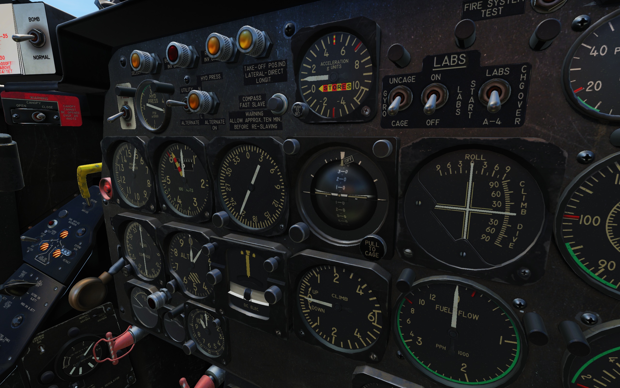 Free head movement in the Cockpit F-86F