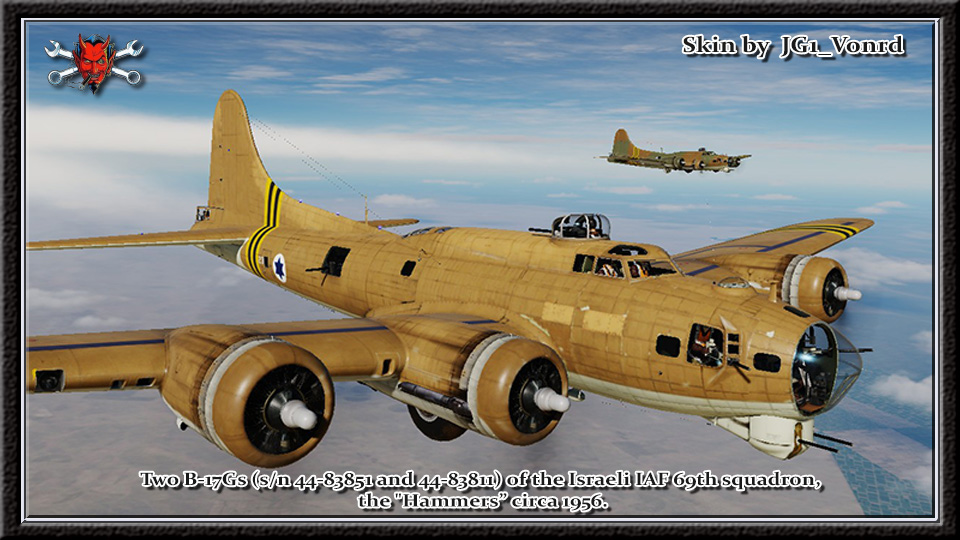 Israeli IAF B-17s of 69th Squadron, the 'Hammers'  [UPDATED}