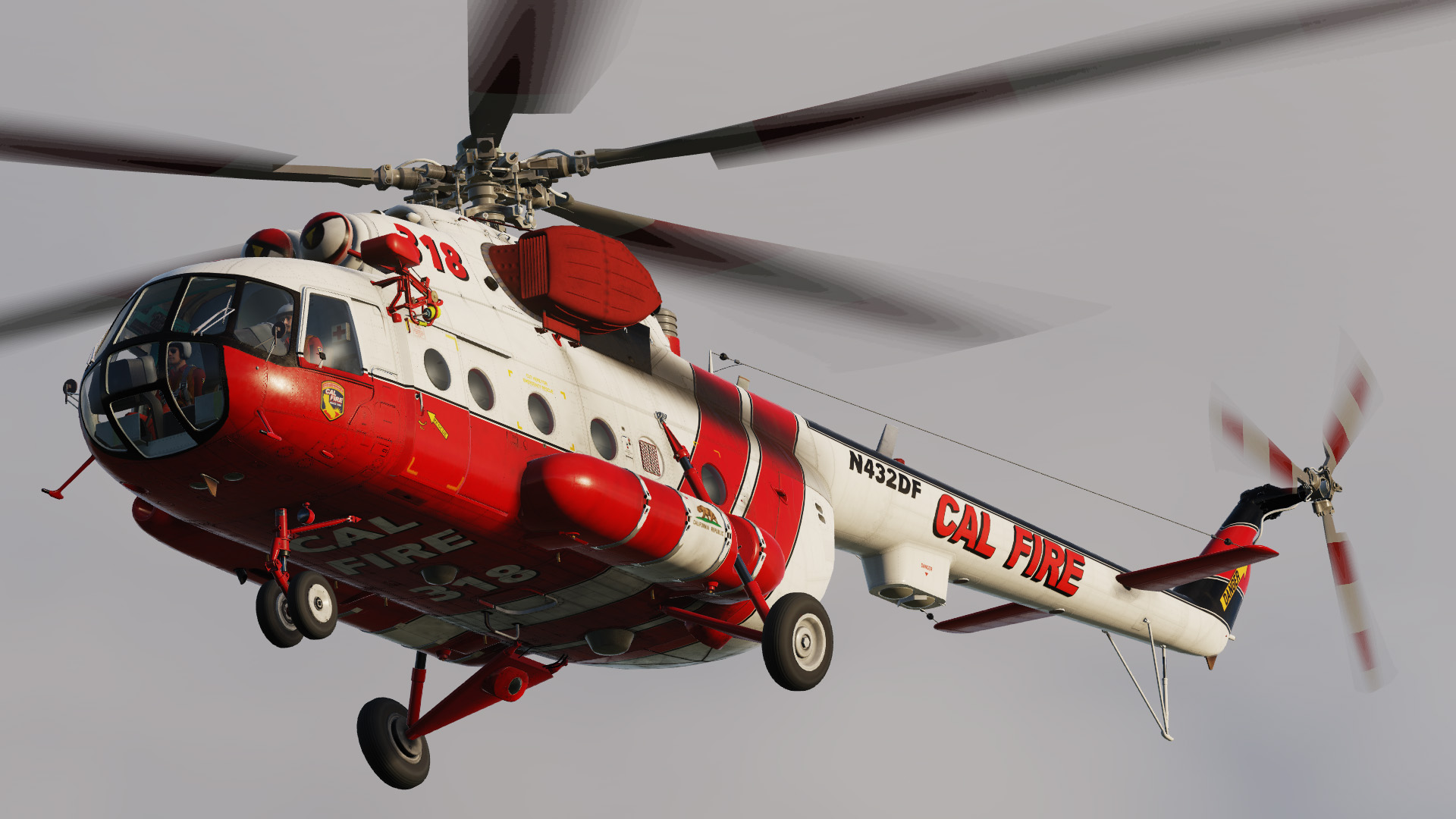 Mi-8MTV2 - Cal Fire livery (fictional)
