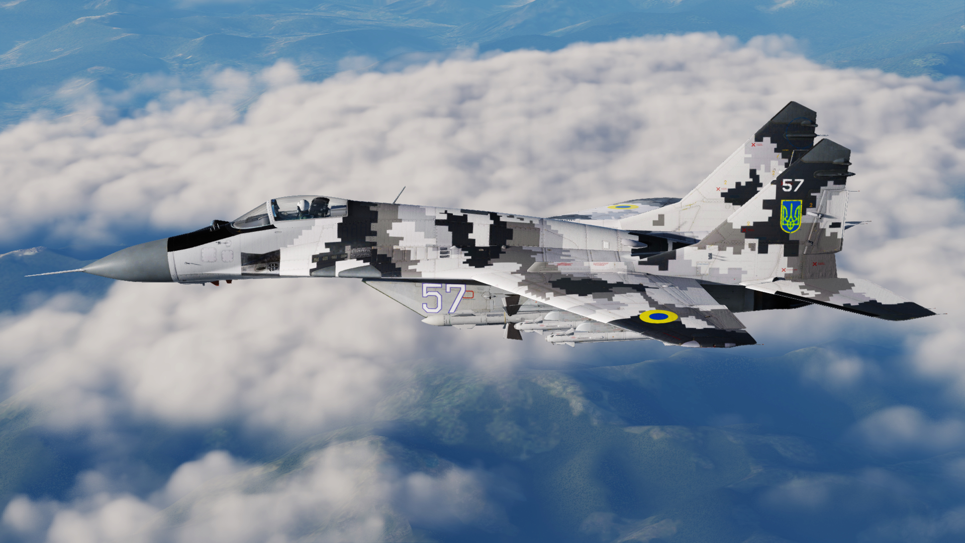 MiG-29 "57 White" New Version | 114 BrTA