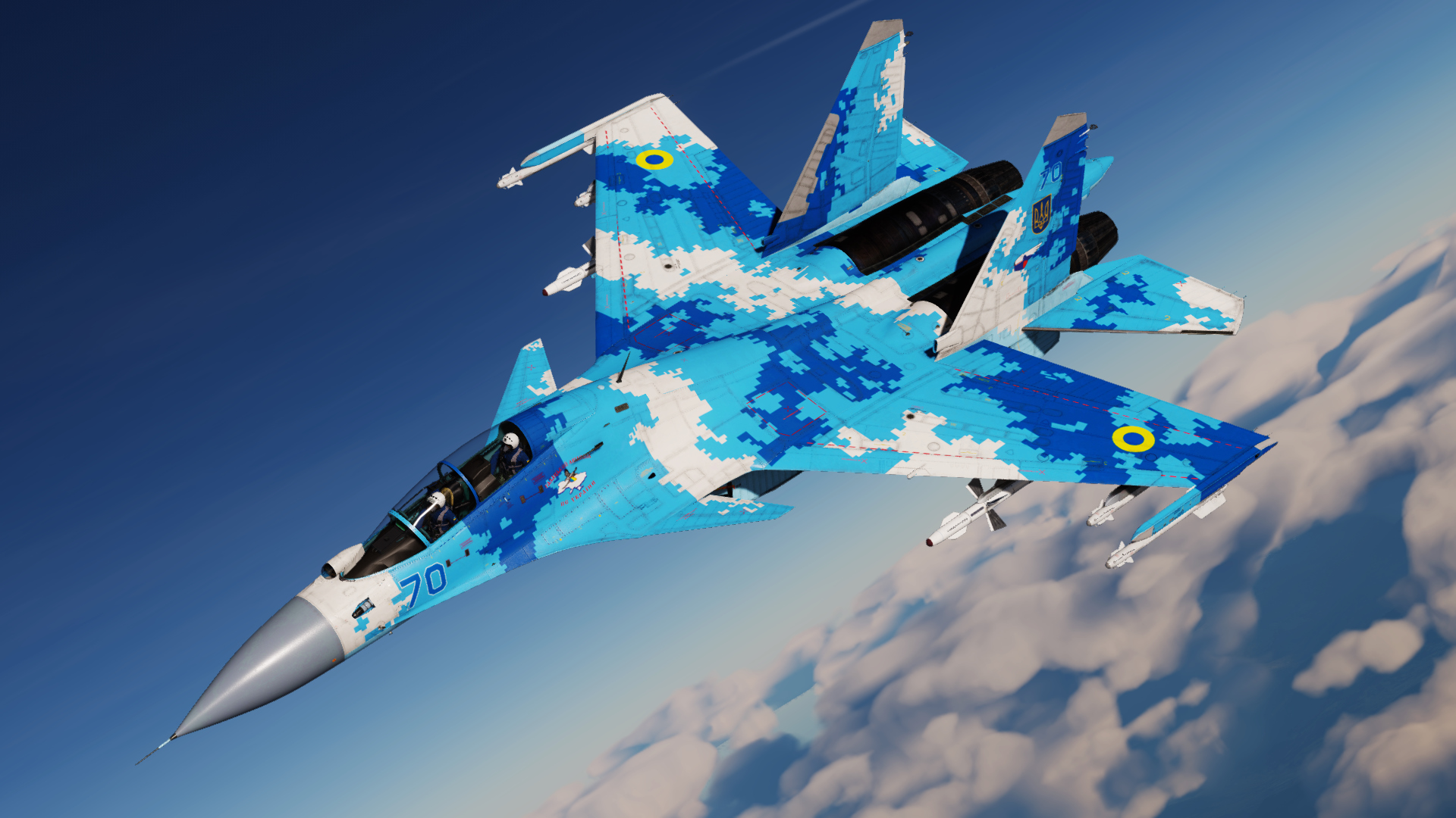 Su-30SM Ukrainian Pixel (Fictional) | 831BrTA