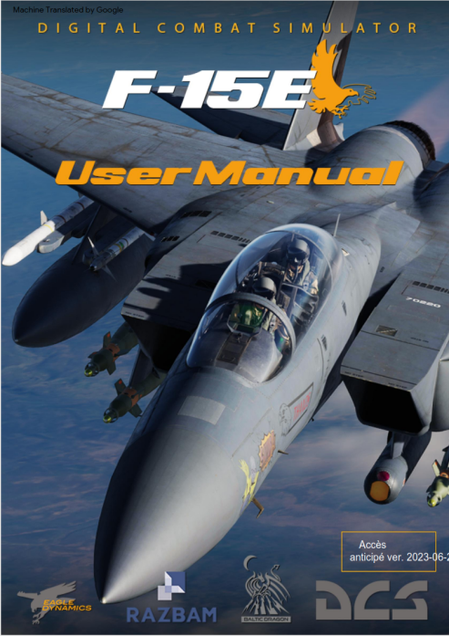 French manual of the F15 E strike eagle