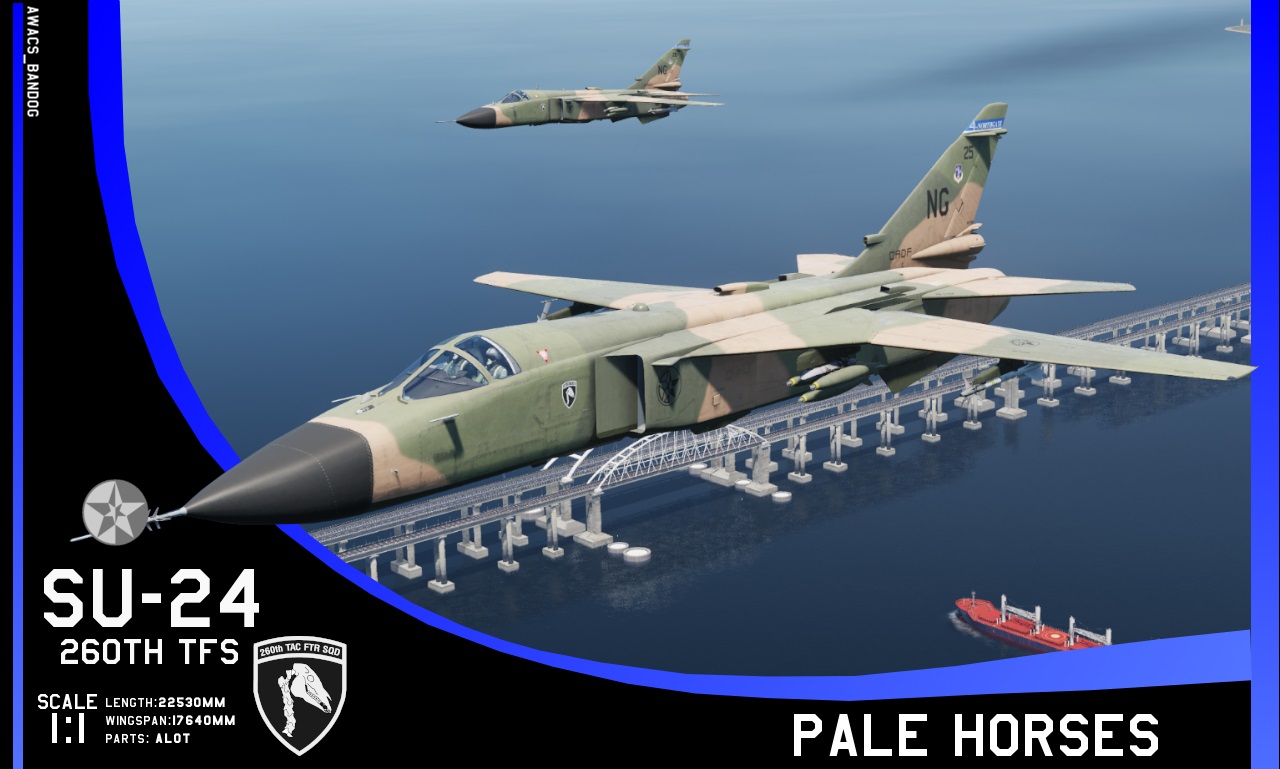 Ace Combat - 260th Tactical Fighter Squadron 'Pale Horses' North Gate Air National Guard Su-24