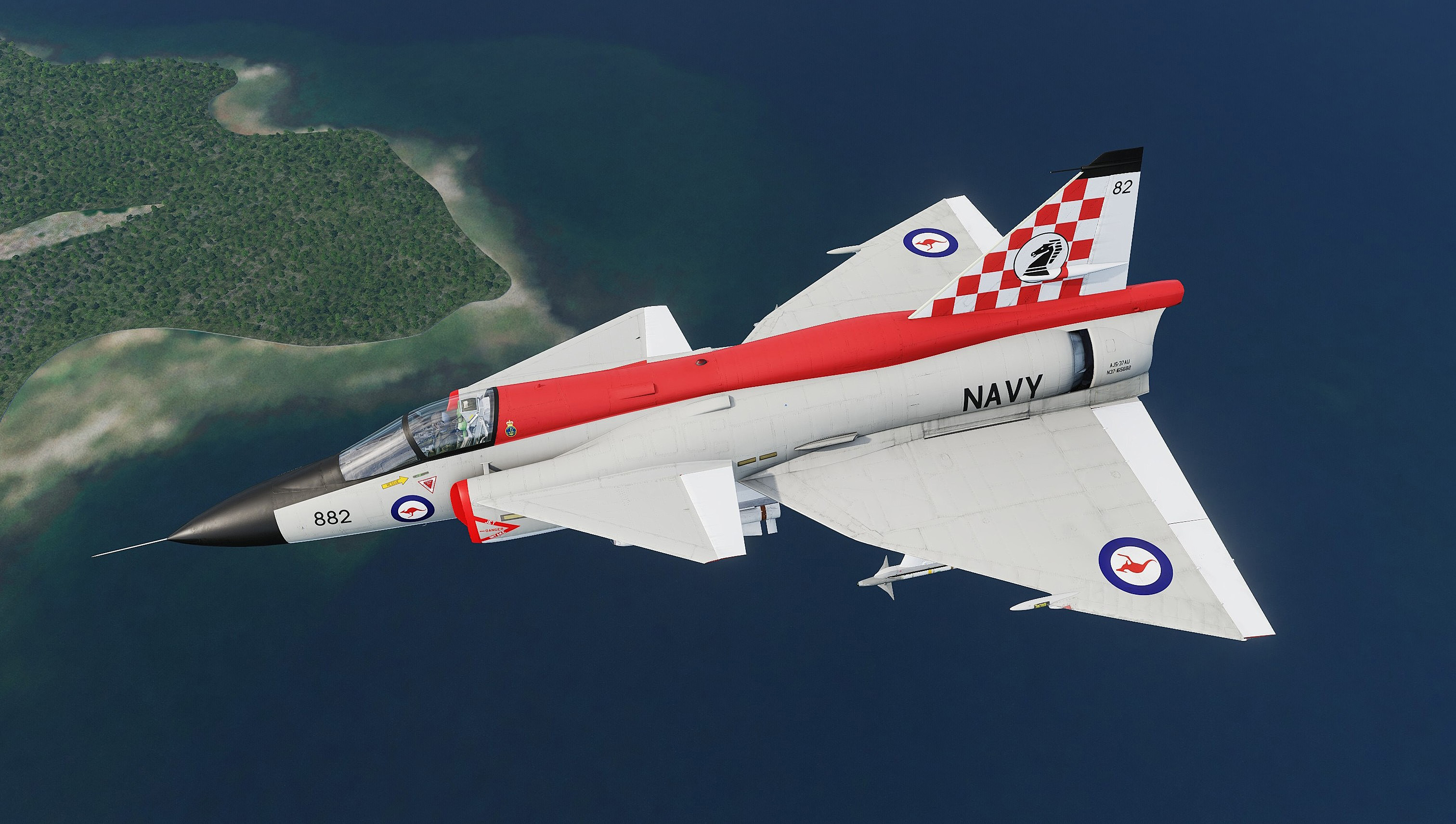 AJS-37 Viggen : Royal Australian Navy - 805 Sqn & VC-724 Sqn - Light Gull Grey Livery