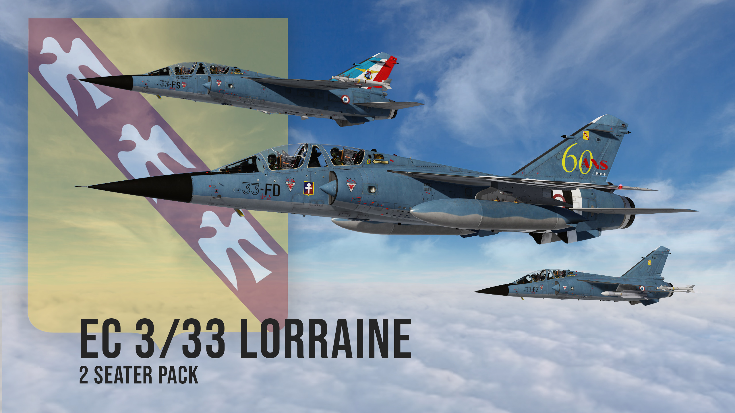 Mirage F-1B, EC 3/30 Lorraine pack - V1.0