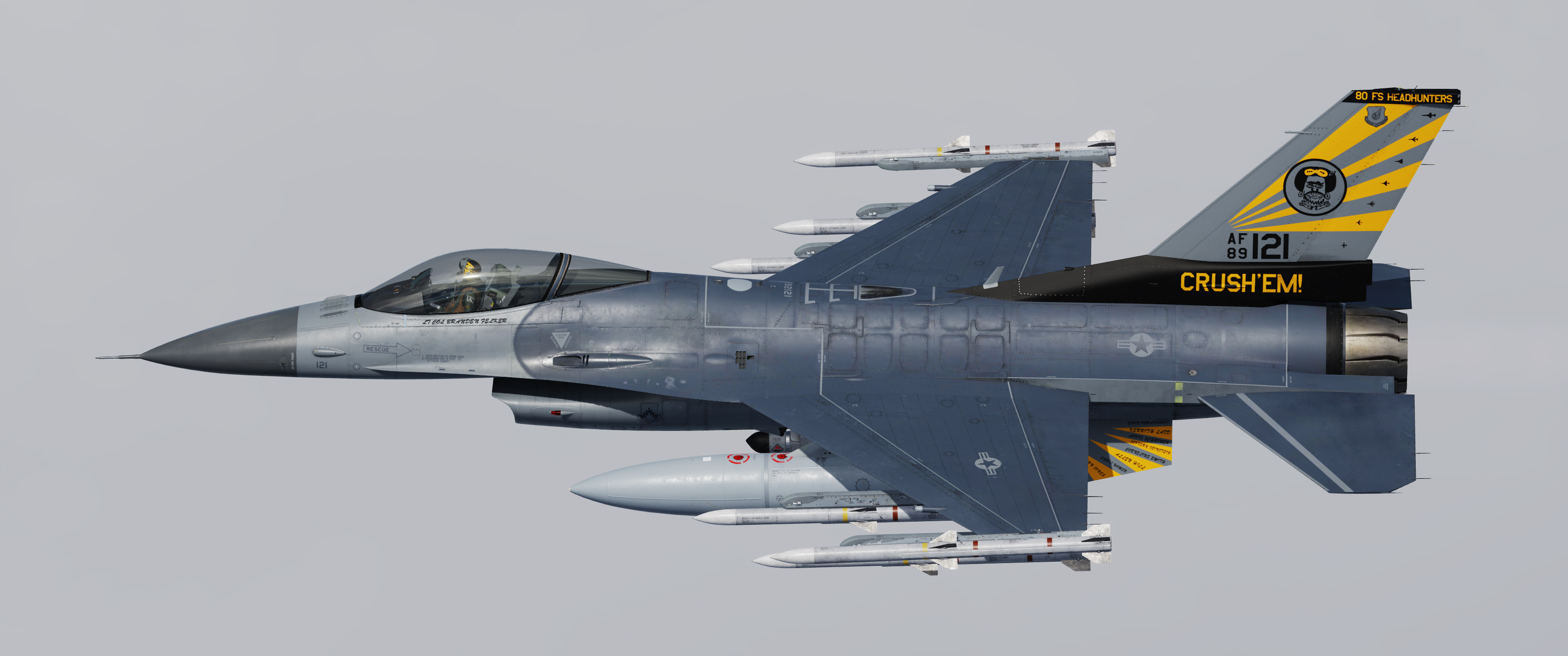 USAF F16C 80th FS "Headhunters"/"Juvats" - Heritage