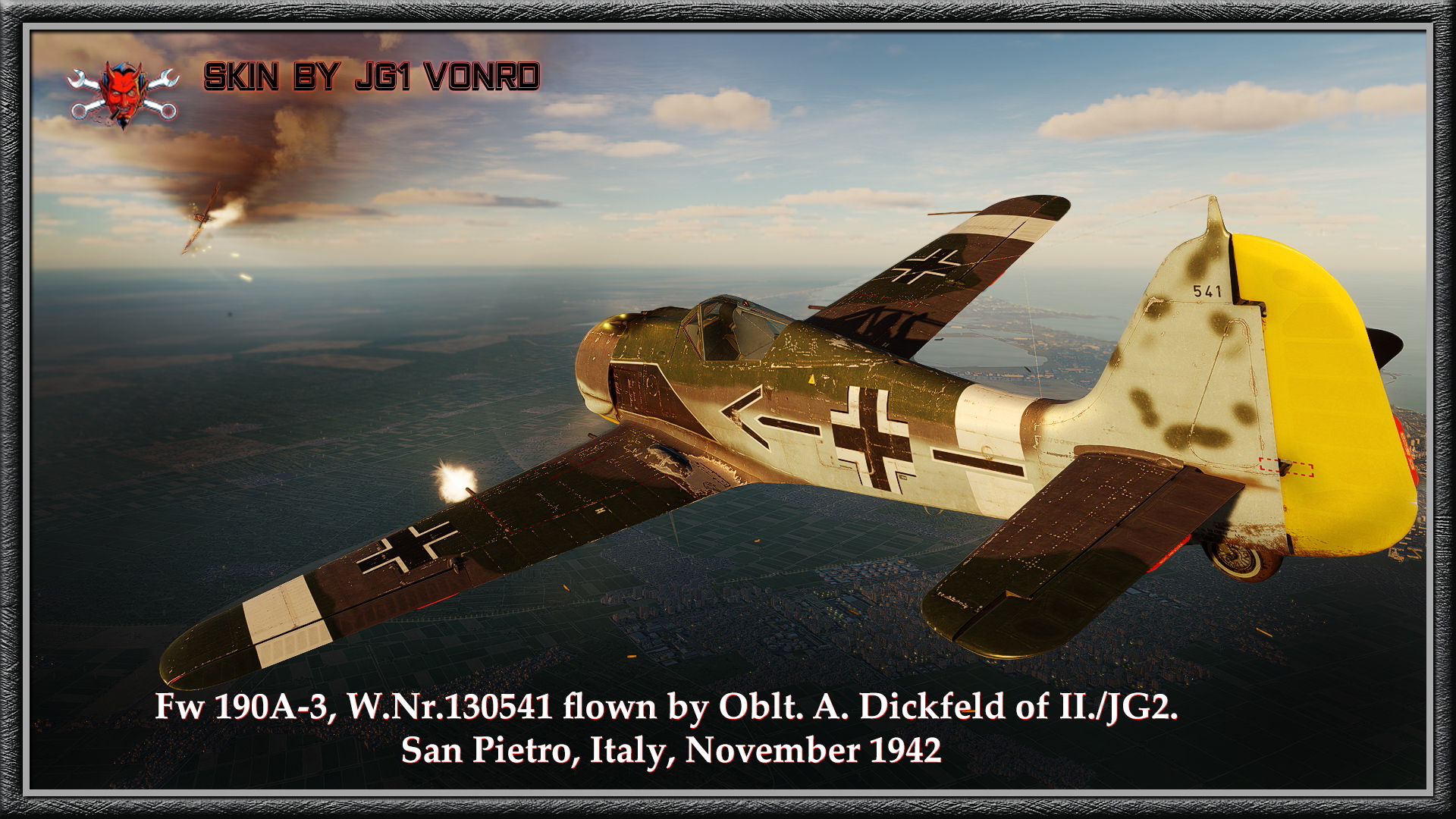Fw190A-3_Oblt. A. Dickfeld, Italy, 1942