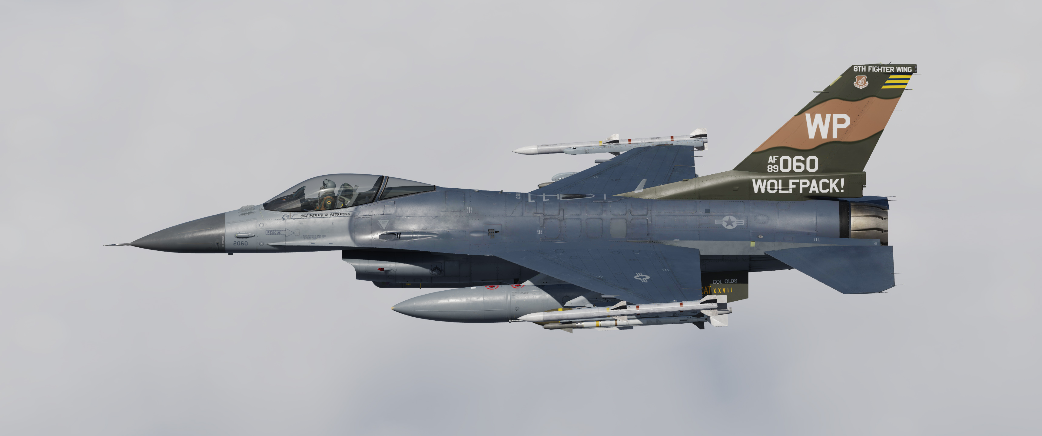 USAF F16C 8th FW - Wolfpack - Heritage