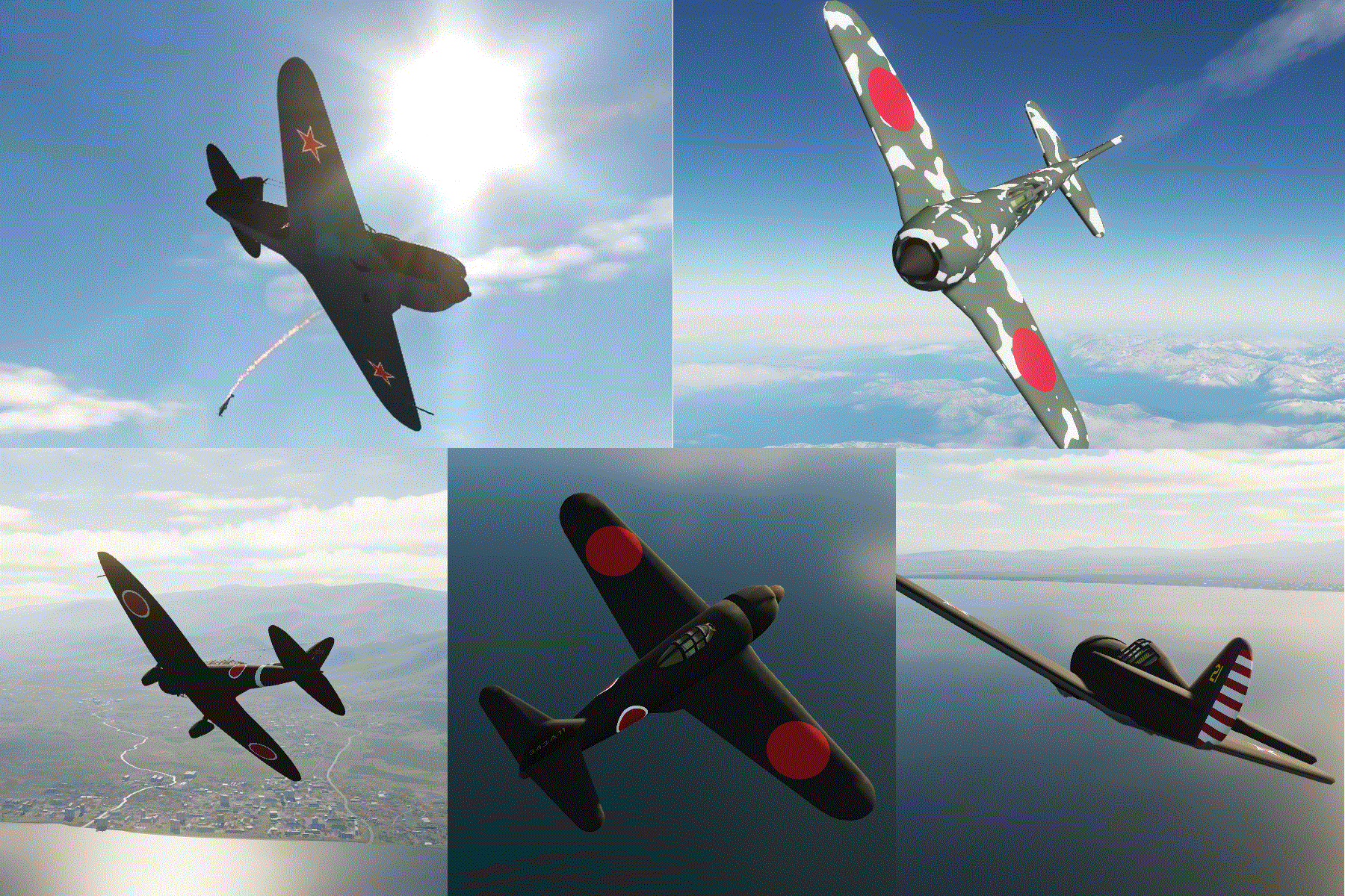 AI 'Clay Pigeon' aircraft pack 4 (jets, warbirds)